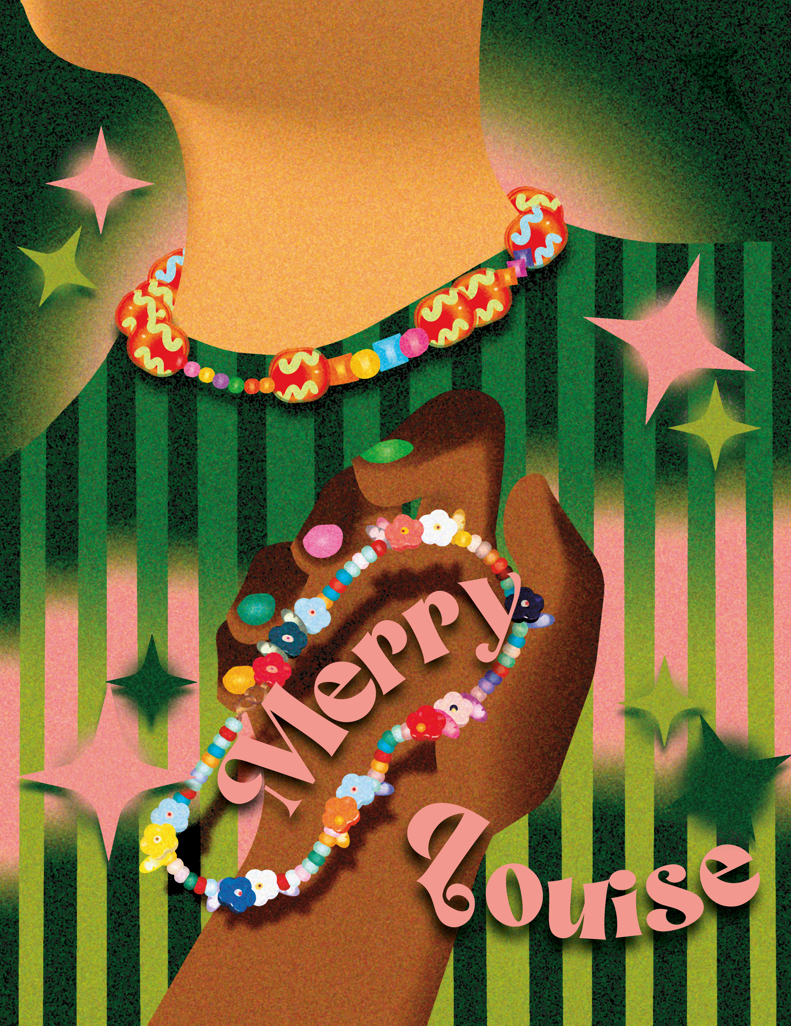 Illustration pour Vortex club, rosette Jeanette verte